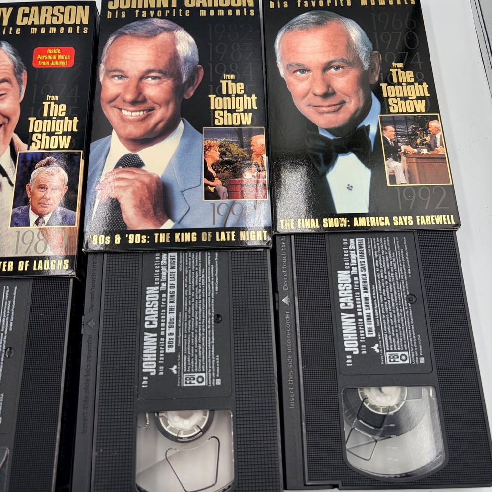 Johnny Carson The Carson Collection 4 VHS Box Set Tonight Show Favorite Moments - Picture 6 of 9